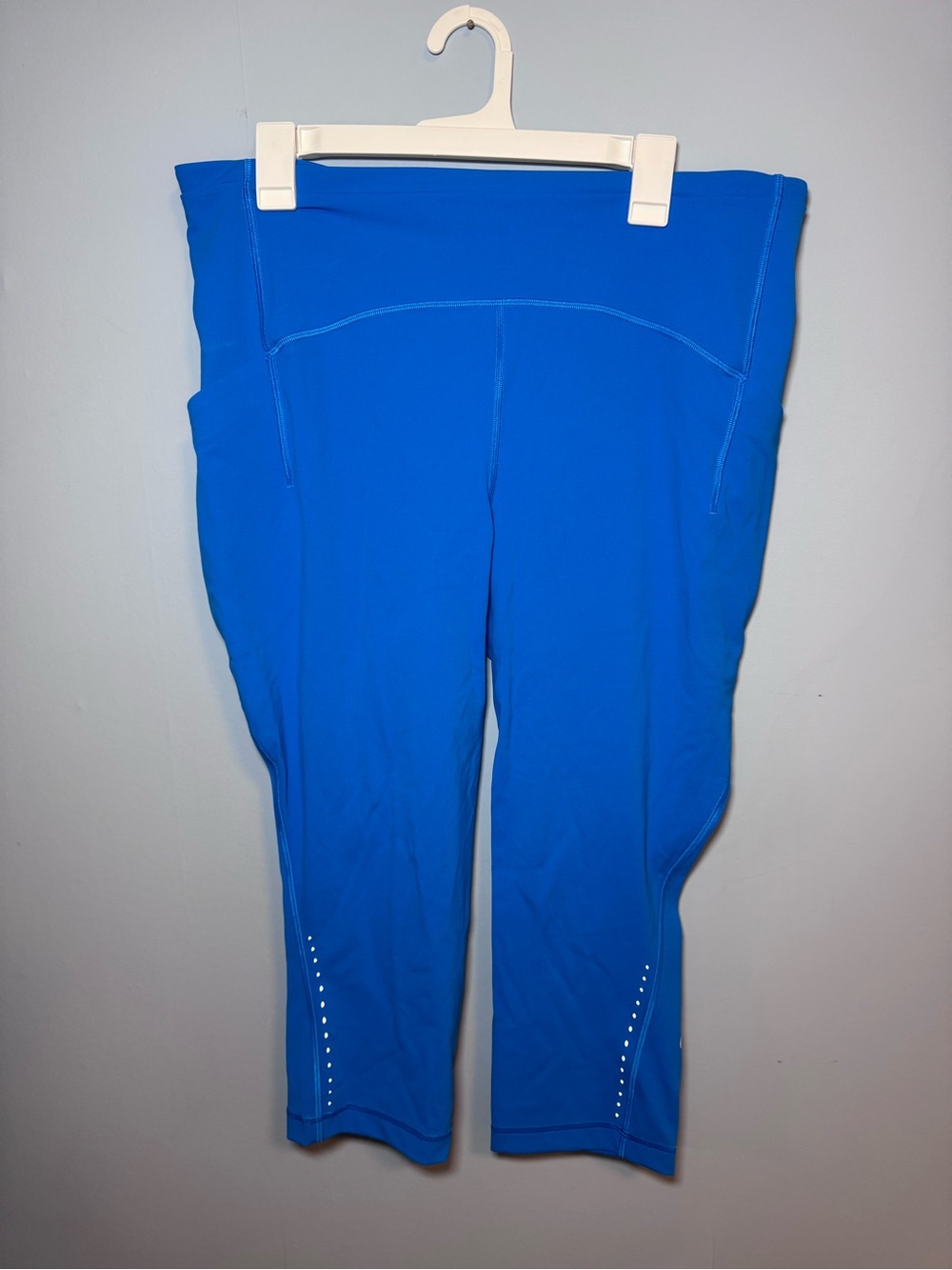 Lululemon Reflective Running Leggings Pants Blue Size 16 Pockets 28” Inseam